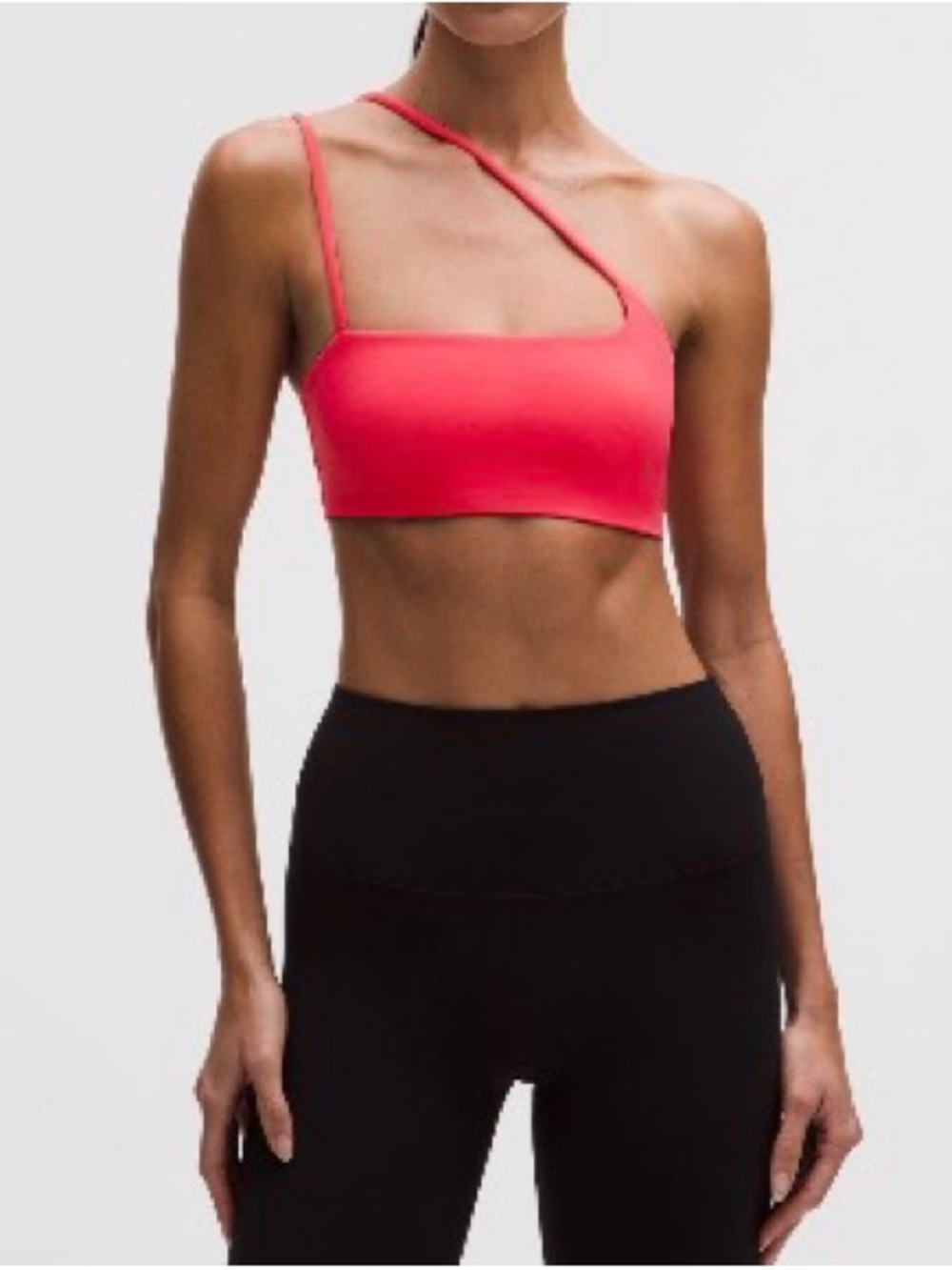 NWOT Lululemon Nulu Strappy One Shoulder bra Glaze Pink - size 10
